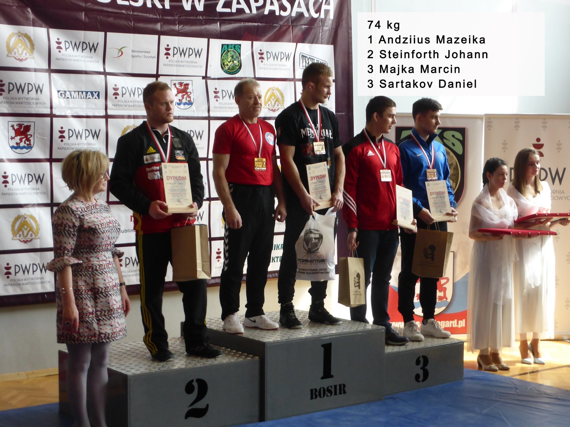 Siegerehrung 74kg