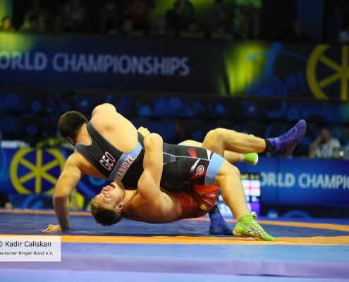 Trnva, Slowakei 18. September 2018: Junioren Weltmeisterschaften im Ringen