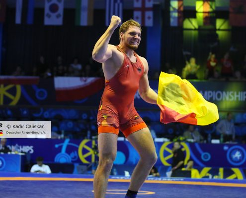 Trnva, Slowakei 18. September 2018: Junioren Weltmeisterschaften im Ringen