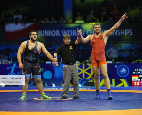 Trnva, Slowakei 18. September 2018: Junioren Weltmeisterschaften im Ringen