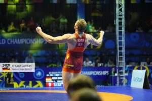 Trnva, Slowakei 18. September 2018: Junioren Weltmeisterschaften im Ringen