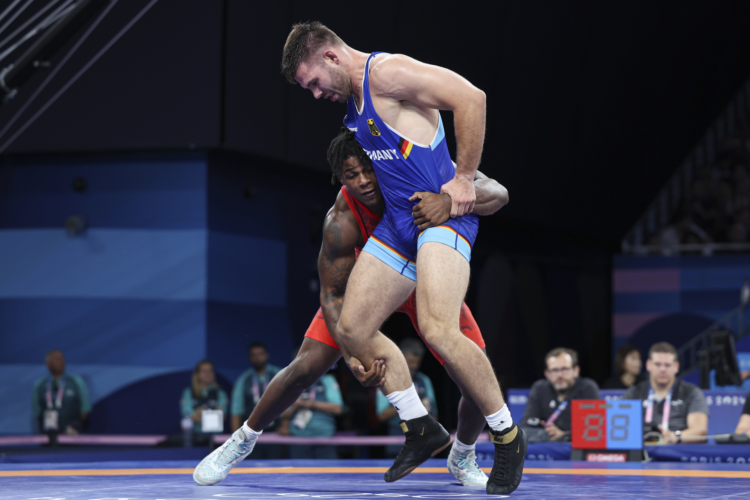 Freistil, 97 kg: Arturo Silot Torres (CUB) gegen Erik Sven Thiele (GER)