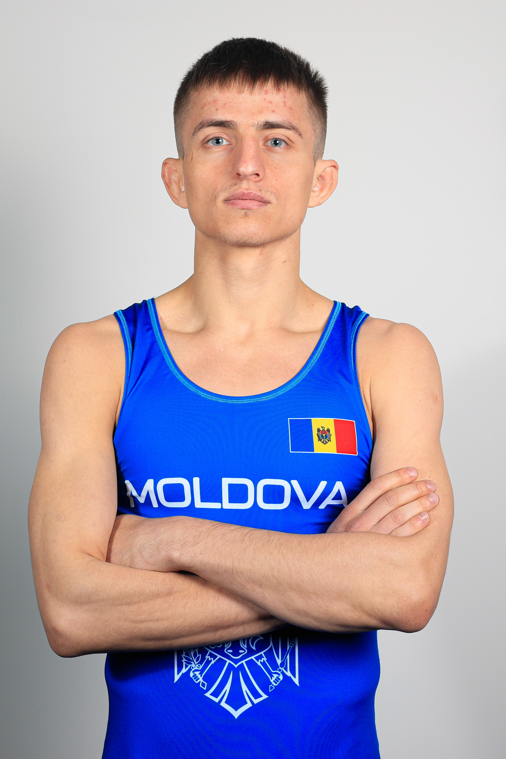 Corneliu Rusu im Ringtrikot der Republik Moldau