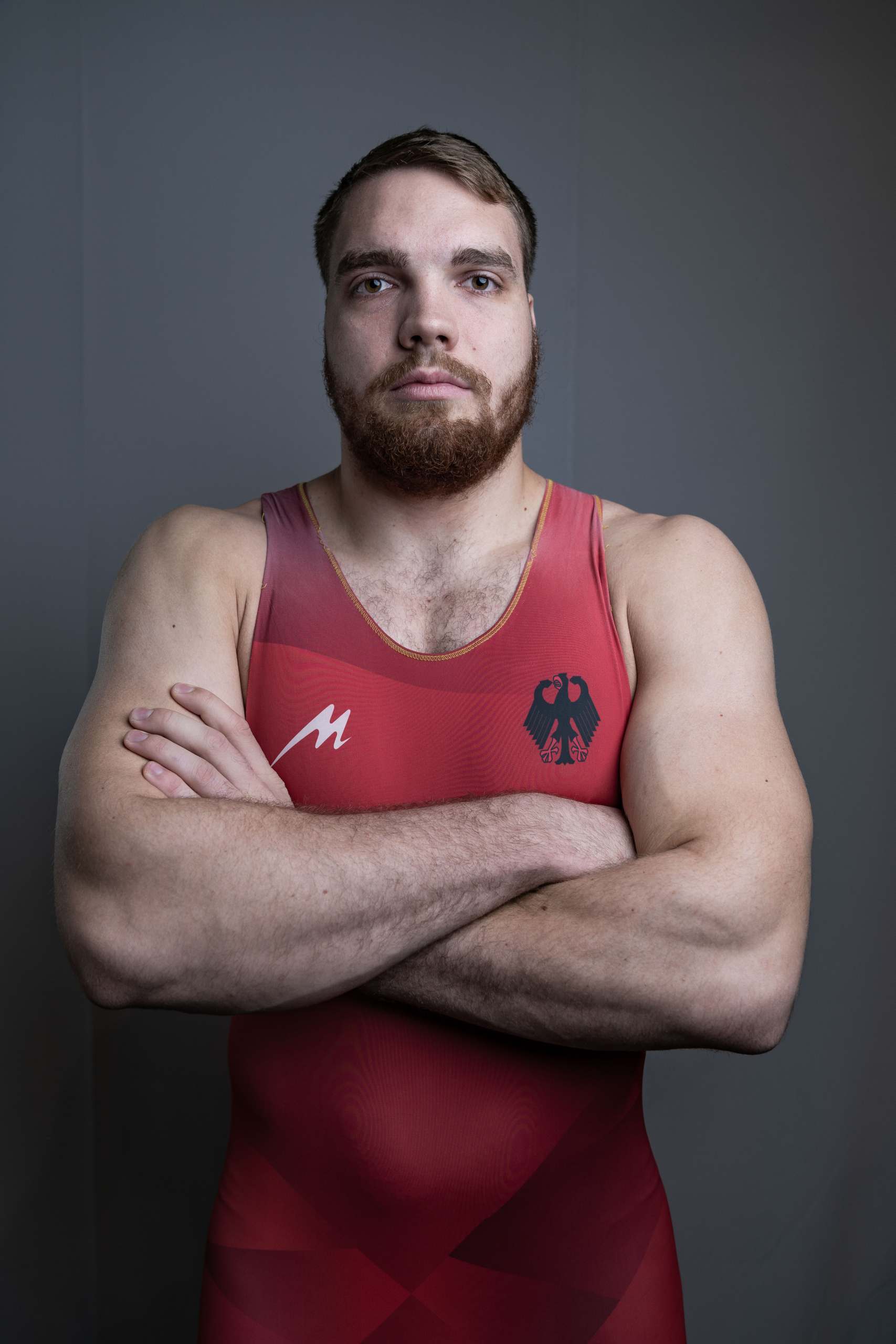 Franz Richter im deutschen Ringtrikot